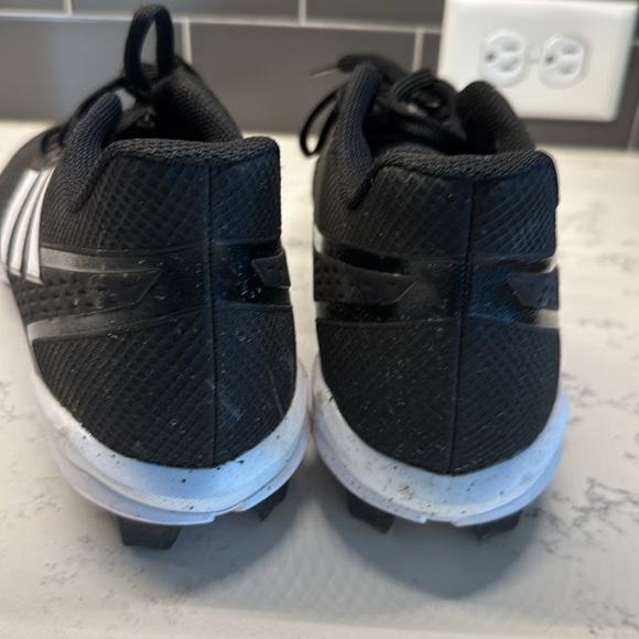 Adidas Icon 8 MD IG9589 Mens Size 11.5 Black White Molded Baseball Cleats - Picture 2 of 9